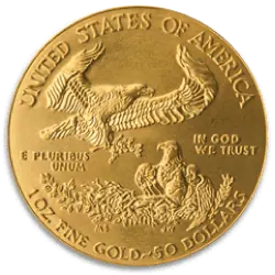 American Gold Eagle, back