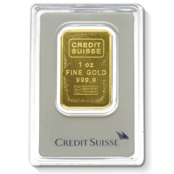 Credit Suisse 1 oz gold bar delivery ownx