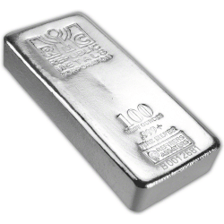 Republic Metals 100 oz. silver bullion bar OWNx delivery
