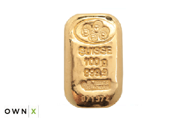 OWNx 100 gram gold bars