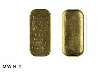 OWNx 5 oz. Gold Bars delivery