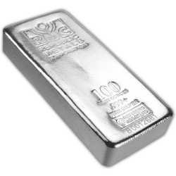 100 oz Silver Bar RMC