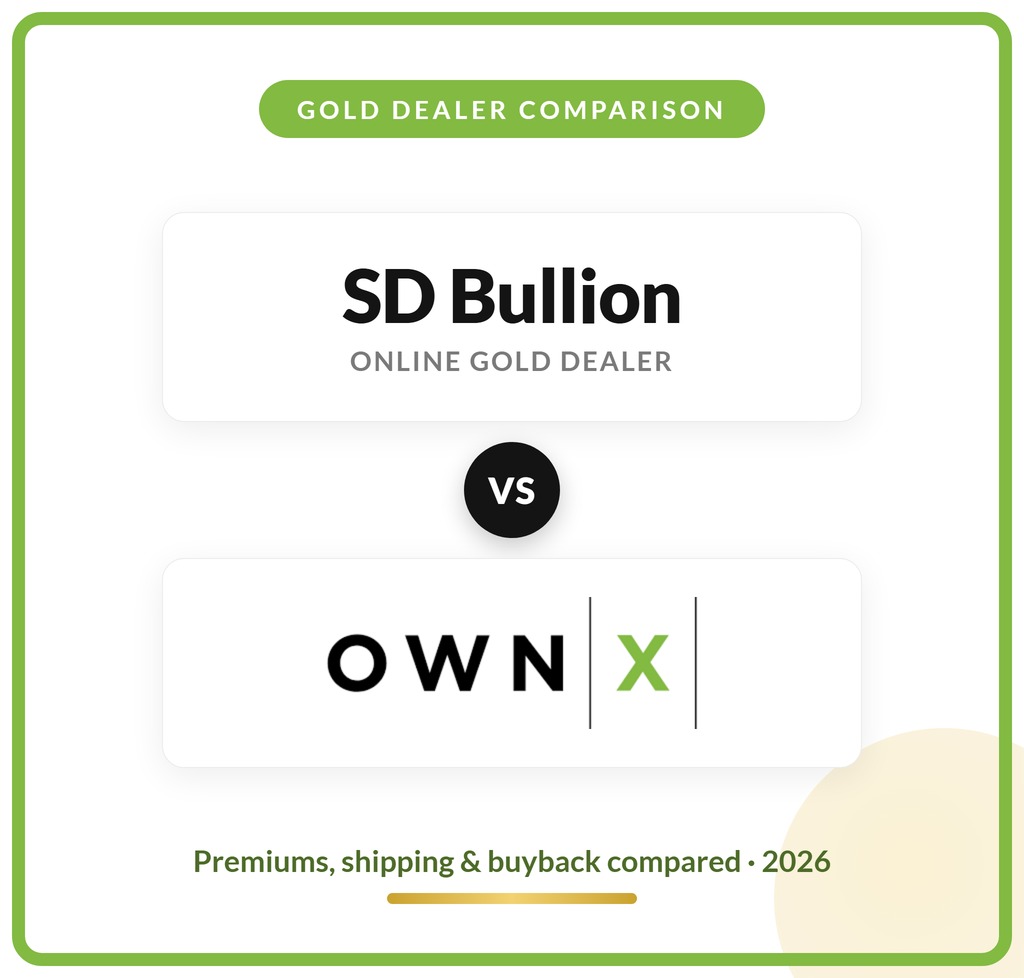 SD Bullion vs OWNx — compared 2026